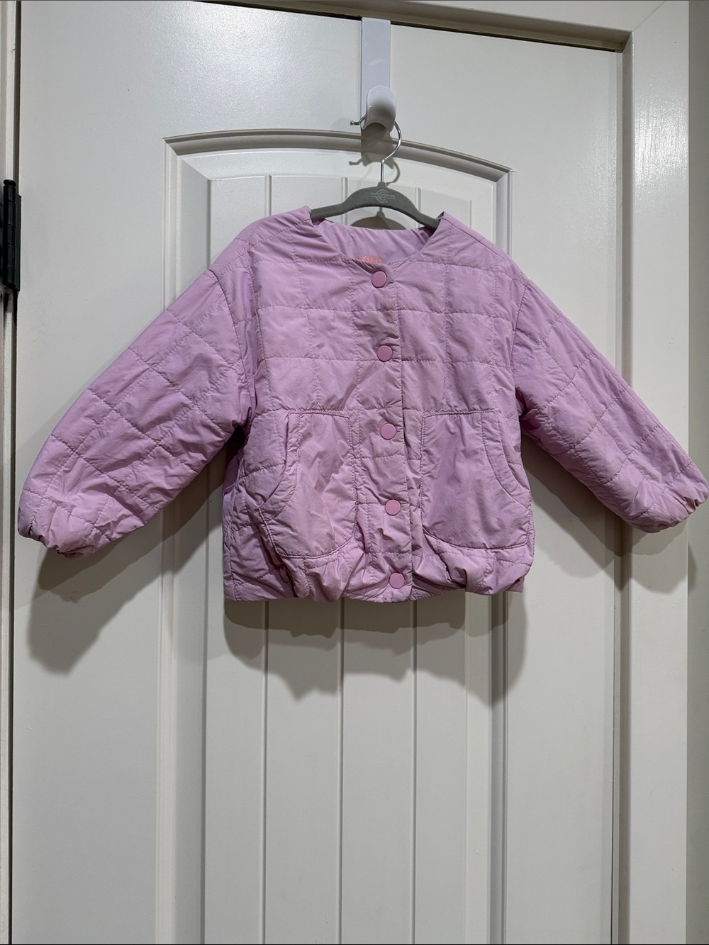 Zara Girls Sz 3Y Light Lavender Quilted Puffer Jacket